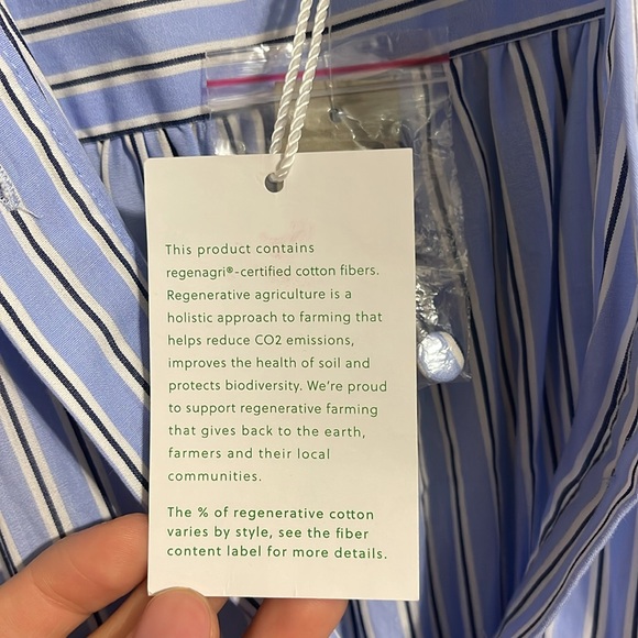 J. Crew Light Blue Striped Midi Dress - Picture 8 of 10